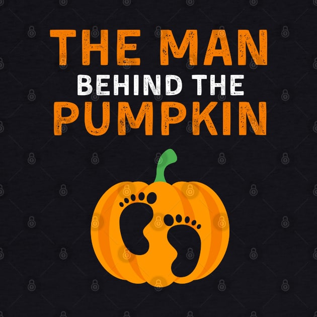 Mens Pregnancy Halloween Man Behind the Pumpkin Costume Couples by deafcrafts
